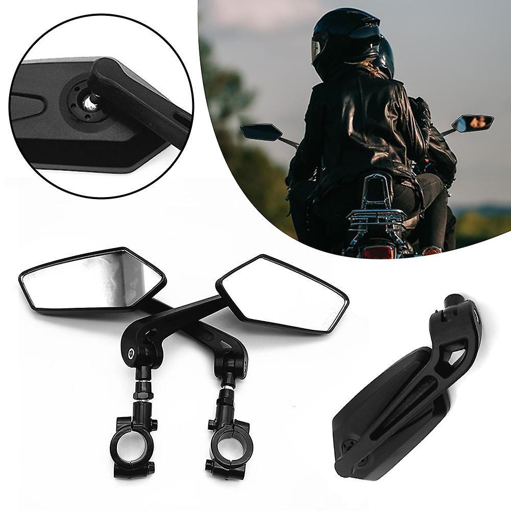 Motorcycle Clear Rearview Mirror Adjustables Angle Bike Reversing Mirror for Folding Bike