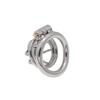 Chaqu 304 Stainless Steel Chastity Lock: Wearable Metal Restraint Cage for Men
