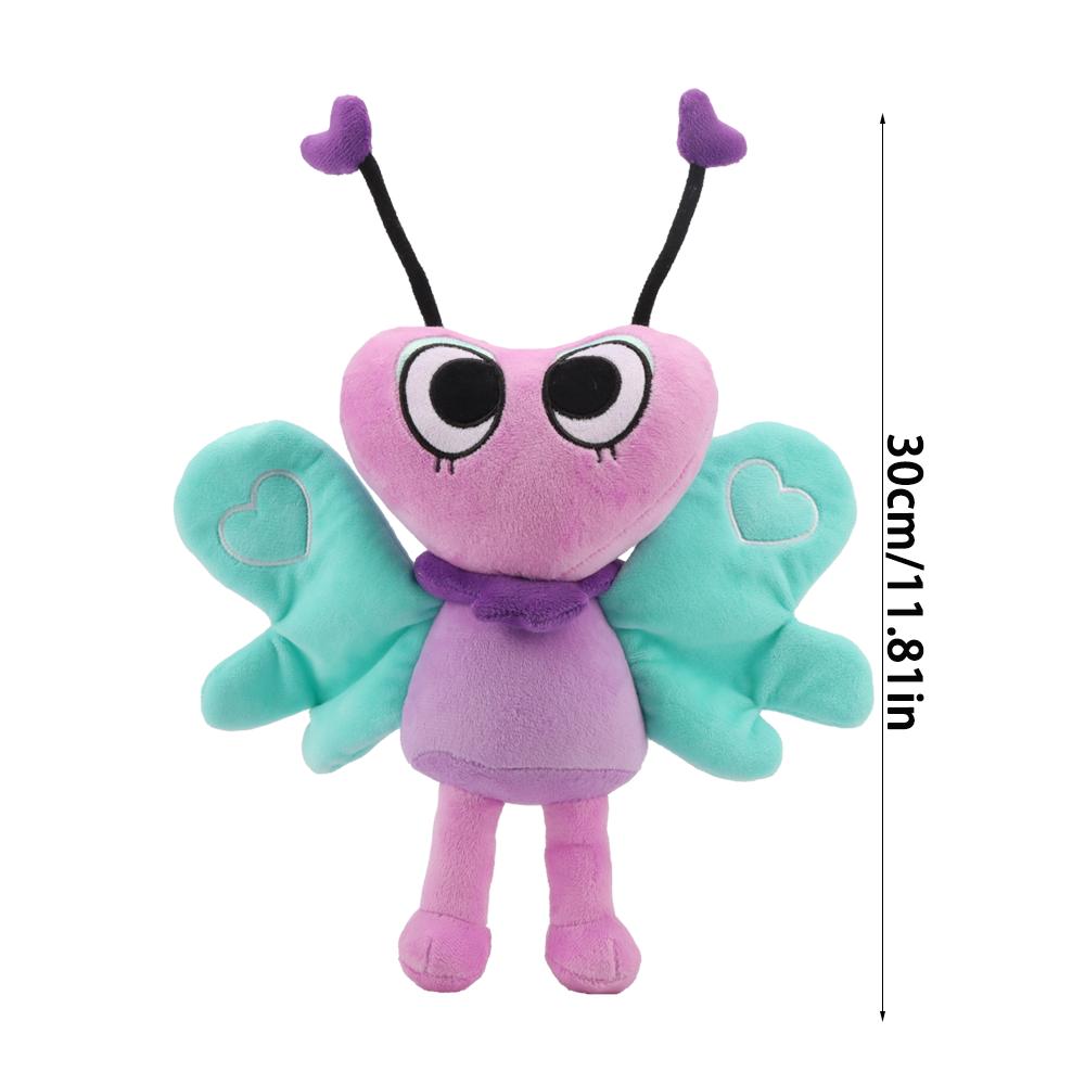 Cartoon Anime Plush Toys Dandy's World Plush Flutter The Butterfly Kawaii Stuffed Pillow Toy Flutter Cute Birthday Gifts for GF