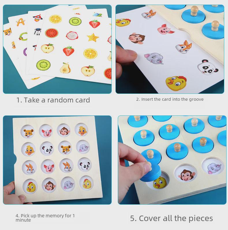 Children's Educational Wooden Toys for Early Cognitive and Motor Skills Development