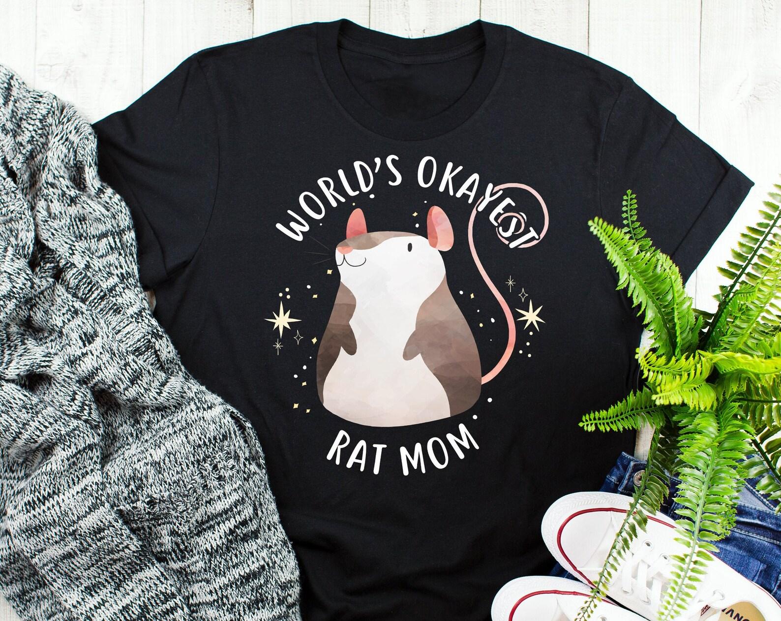 Rat Shirt, , Funny Rat Lover Gift, Cute T-shirt, Pet Lover Tshirt, Tee, Tops, Mouse, Rat Mom, Rattie, Hooded, World s Best Mom 100