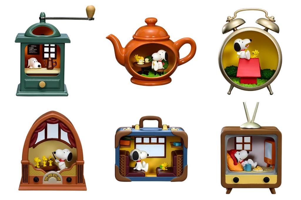 Peanuts Snoopy Antique Diorama Collection 1BOX Approximately H115 x W70 x D60mm Made of PVC ABS Re-ment &