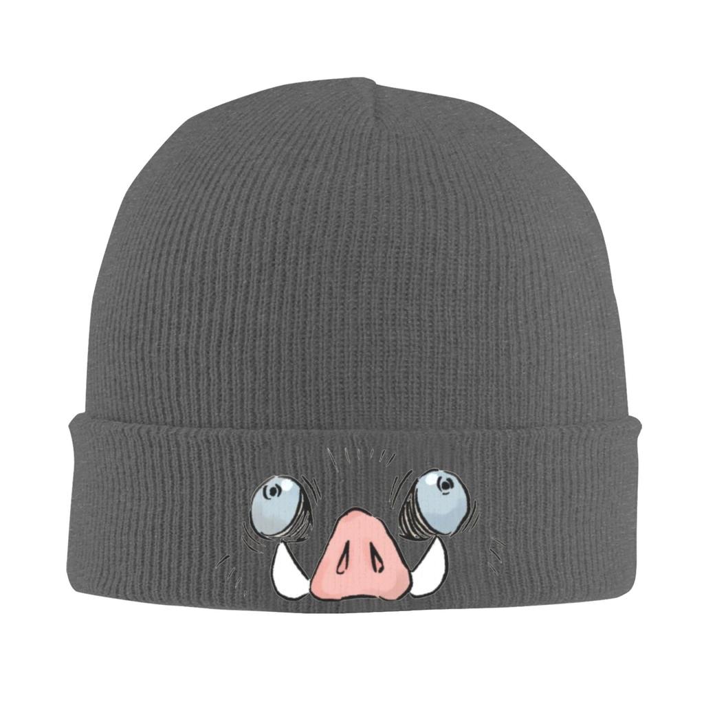 Unisex Rib Knit Cuffed Beanie Demon Slayers anime Accessories Warm Winter Skullies Knitted Caps Beanies Skullies