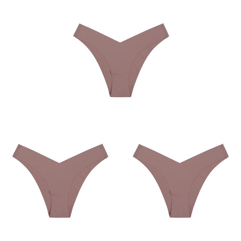 3 Teile/los Frauen Sexy Eis Seide Höschen Low-Rise Keine Spur Dessous Weibliche G String Multicolor Unterwäsche Multicolor Tanga Dessous