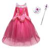 Girl Aurora Dress Sleeping Beauty Costume Kids Princess Dress Children Halloween Birthday Party Outfit Clothes