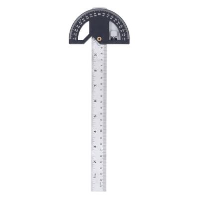 Angle Protractor Carpentry Angle Ruler for Woodworking Edge Measurement and Scribing 12in