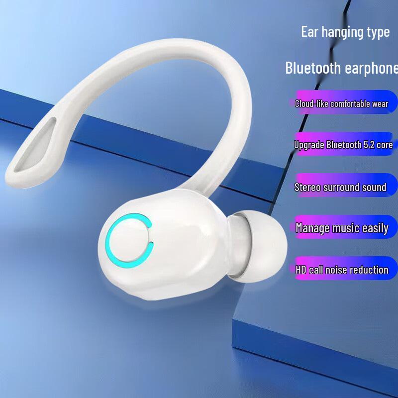 Noise-Canceling Right Ear Bluetooth Earphone with Long Battery Life and High-Quality Sound - W6