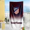 Atletico Madrid Customize Your Name Beach Towel Super Soft Microfiber Quickdry Fabric Perfect for Traveling Yoga Camping and Swimming