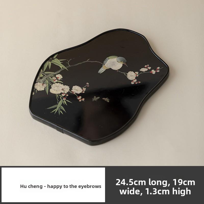 Chinesische Teeschale Gongfu Teegeschirr Unregelmäßige Trockenbrühplatte Vintage Minimalistischer Teetisch Aufbewahrungsschale