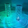 In Stock Luxury Rose Crystal Touch Lamp - Decorative Night Light for Bedroom
