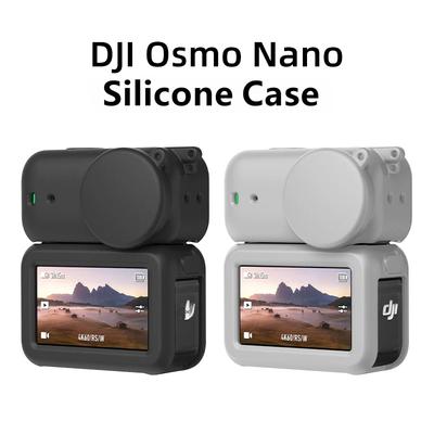 Étui de Protection Intégral en Silicone pour Objectif et Corps de Caméra DJI Osmo Nano, Housse Anti-Choc Anti-Rayures Intégrale avec Pare-Soleil