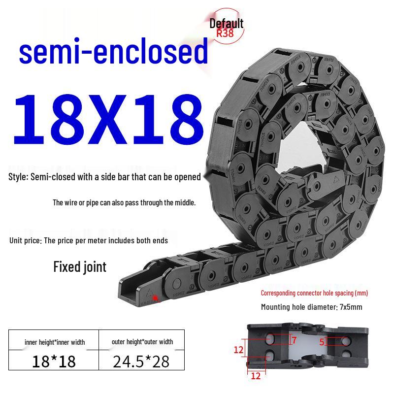 Silent Dustproof Nylon Cable Raceway Bridge for 3D Printing