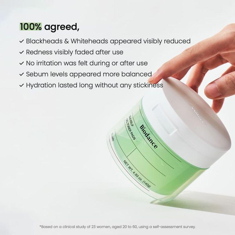 Biodance Paquet: Masque Visage Rafraîchissant aux Algues Marines Authentiques Profondes + Disques Tonifiants Gel aux Algues Marines