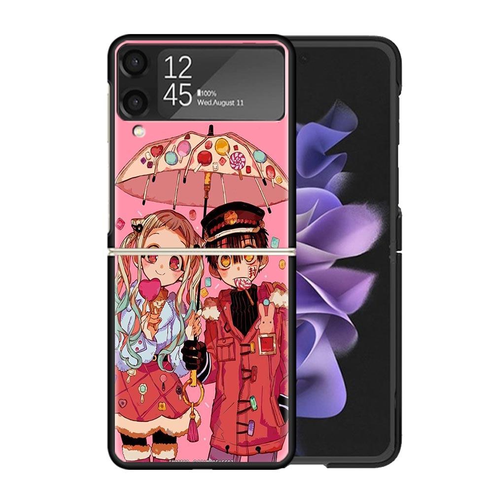 Toilet Bound Hanako Kun Anime Clear Phone Case For Samsung Z Flip 7 6 5 4 3 Galaxy ZFlip7 ZFlip6 ZFlip5 ZFlip4 ZFlip3 5G Print C