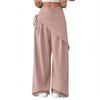Women's Asymmetric Wide Leg Suit Pants Loose Fit Trousers for Wear