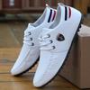 Scarpe Casual da Uomo Traspiranti Nuovo Stile Primavera e Autunno Sneakers Britanniche Stringate Monocolore Scarpe da Uomo 2025