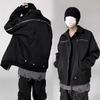 2025 American Retro Men's Workwear Style Metal Zipper Jacket – Trendy, Loose, and Versatile Design