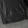 Motorcycle Style Jackets Natural Tanned Sheepskin Soft Genuine Leather Jacket Men Black Moto Biker Skin Coat Spring Autumn