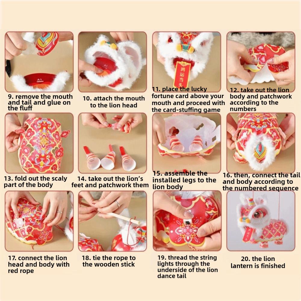 Ancient Style Handheld Lantern Waterproof Luminous Lantern LED Lantern Toys  Spring Celebration