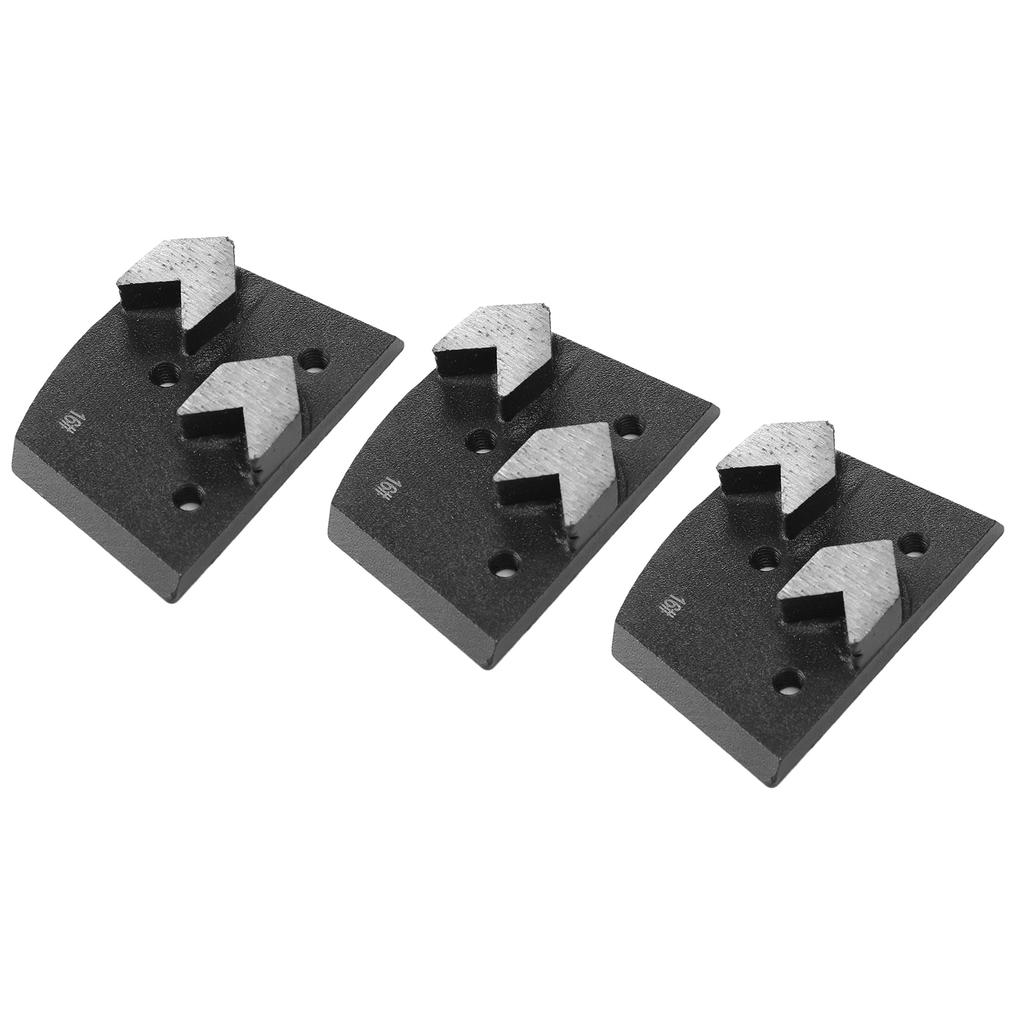 3 szt. Blok szlifierski diamentowy kształt strzałki 2 zęby betonowy pad szlifierski akcesoria do szlifierki