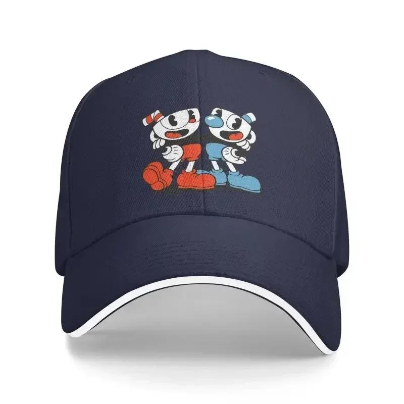Classic Hot Game Cartoon Cuphead Mugman Baseball Cap for Men Women Breathable Dad Hat Sun Protection