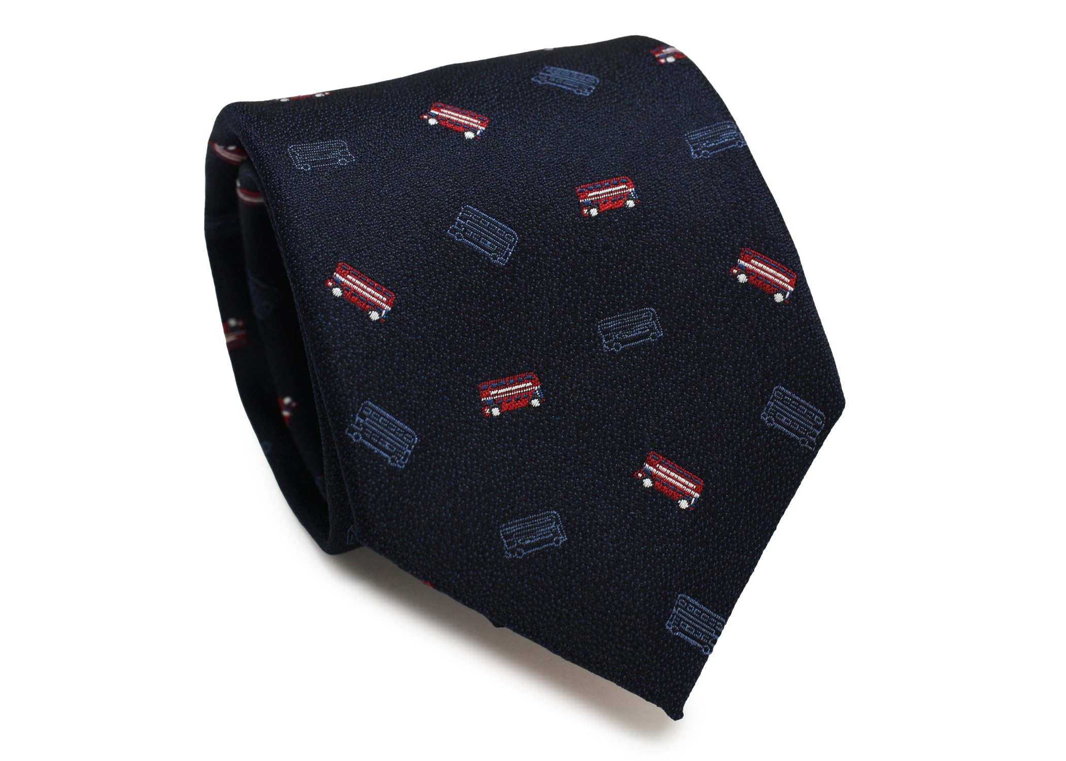 [SIMON CARTER] Simon Carter London Bus Silk Tie (Blue-Black)