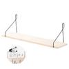 Wooden Display Shelf Hanging Floating Shelves for Home Decor Wall Mounted Storage Shelves for Bathroom Living Room Bedroom Gifts