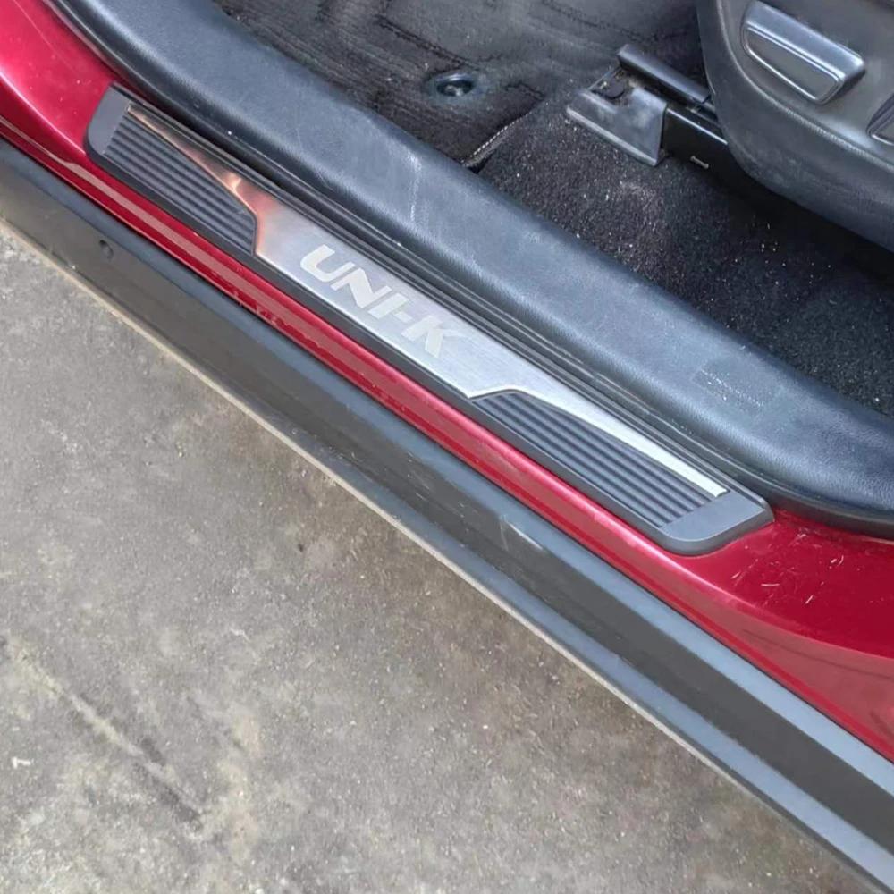 Car Accessories Threshold For Changan UNI-K UNI K Door Sill Protector Scuff Plate Trim Styling