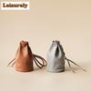 Retro Leather Drawstring Tea Cozies Boutique Camping Bag For Tea Tea Cozy For Teapot Portable Bag Travel Tea Set Bag Cafes Gifts