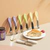 Scraper Wide Smooth Cutter Apply Jam Evenly Spreader Colorful Macaron Handle Kitchen Tool for Cheese Butter Jam