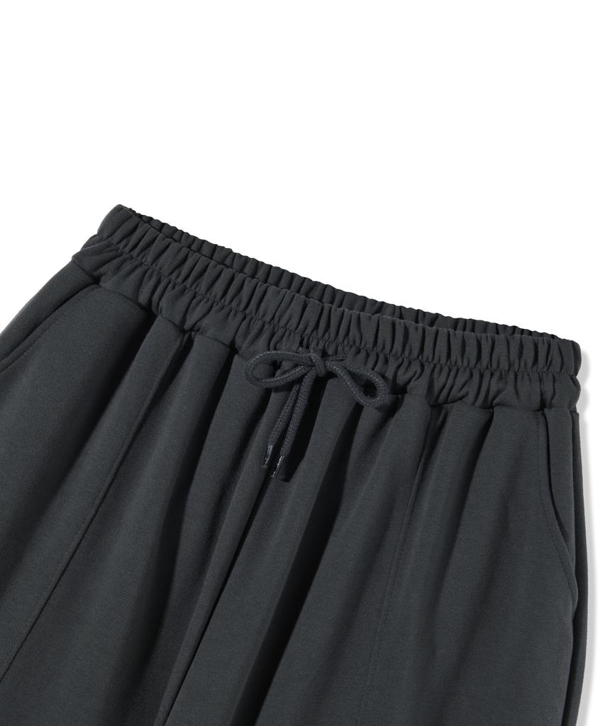 PIANER Cut-Out Stitch Balloon Sweatpants (Charcoal)