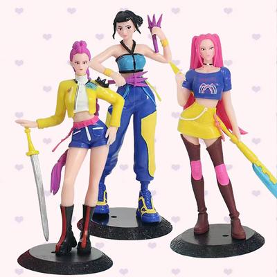 NEW Kpop Demon Hunters Figure Cartoon Kawaii Rumi Mira Zoey Action Figure PVC Desk Decoration Model Doll Toy Kids Gift