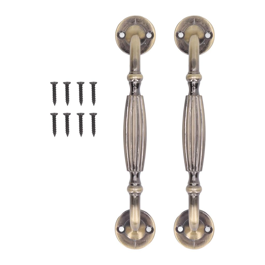 2 Sets Antique Bronze Door Handles Professional Exquisite Vintage Door Handles for Entrance Door