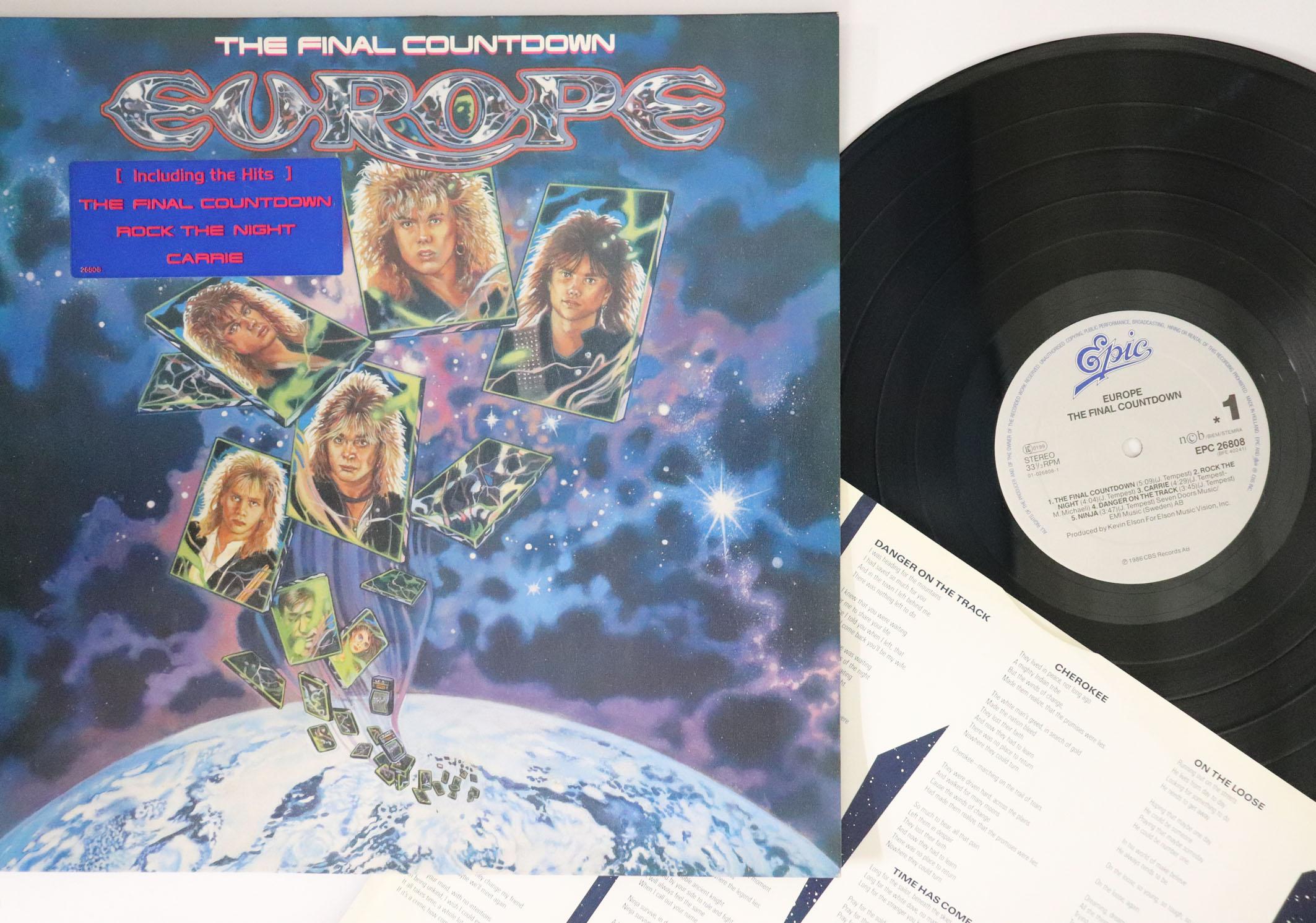 

LP Пластинка ЕВРОПА - Final Countdown EPC26808 EPIC 1986 Нидерланды Металл Б/У