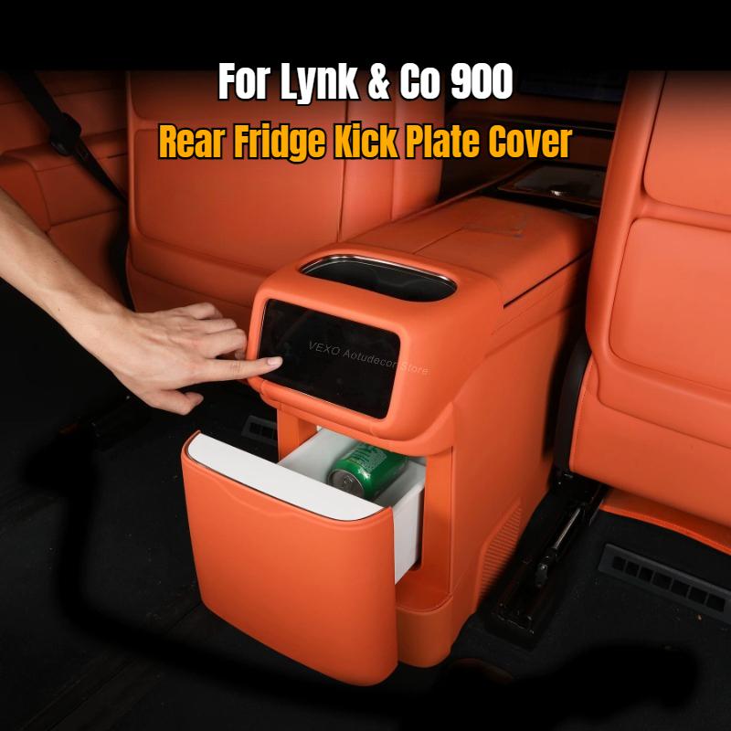 For Lynk & Co 900 Rear Fridge Kick Plate Cover Anti-Kick Panel Protector Car Scratch-Resistant Rear AC Vent Contral Screen Frame