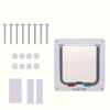 ABS Pet Door for Cats and Dogs, Weatherproof 4-Way Lock, Easy Installation and Free Entry, Multiple Sizes M, L and XL