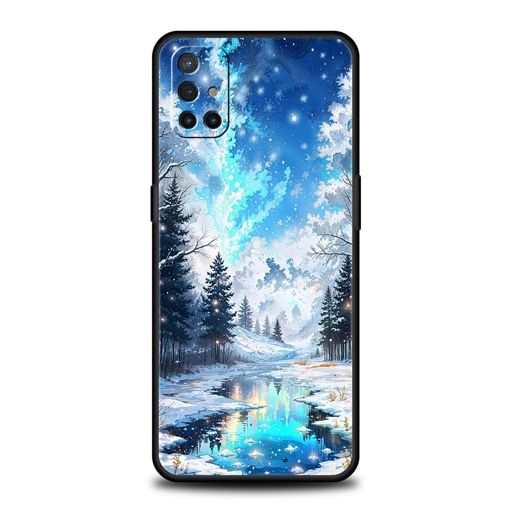 Landscape Winter Light Snow Case For OnePlus 13 12 11 10 9 8 7T Pro 13R 12R 10R 9RT 8T Nord N200 N30 2T CE 2 3 5G Lite Cover