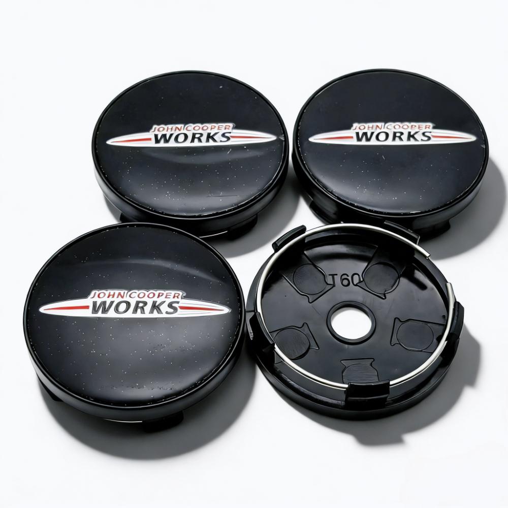 

4pcs 60MM 56MM JOHN COOPER WORKS Logo Emblem Car Wheel Center Caps Wheels Hub Cap Rim Hubcaps Dust Cover Replace Car Accessories JCW Badge&4pcs T60 Wheel Caps