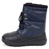 Akiriko Men's Snow Boots, Synthetic Leather, 4cm Waterproof, Lace-Up, Grip Sole, Navy, Size 26cm