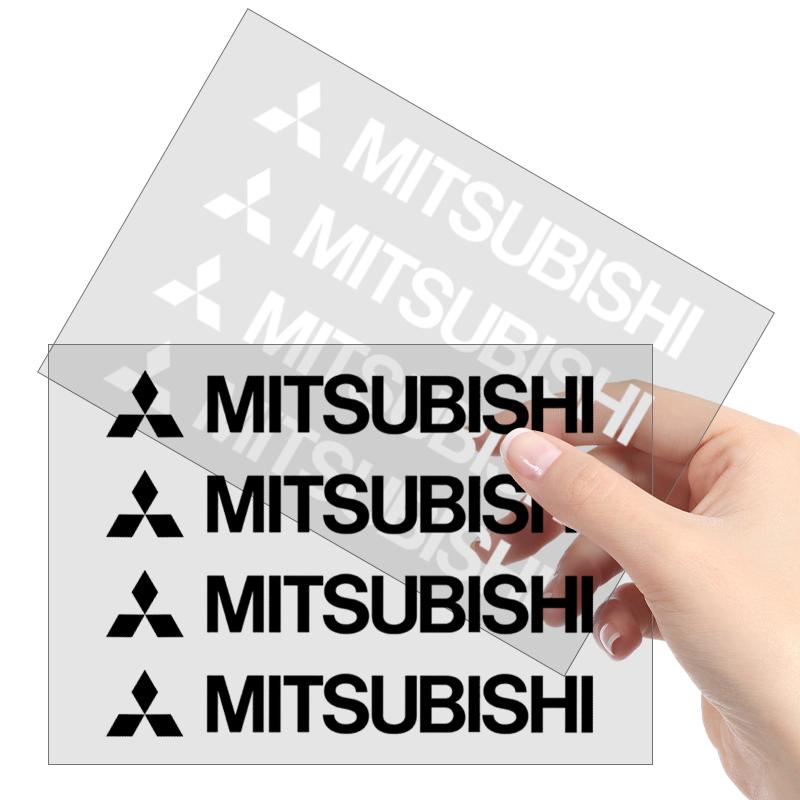 4 Piezas Pegatinas para Manijas de Puerta de Coche Pegatinas para Espejo Retrovisor Trasero de Neumáticos Decoración Para Mitsubishi Pajero Outlander XL Montero Lancer Triton l200 Galant