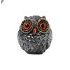 1/3Pcs Handmade Realistic Owl Statue with Big Eyes Intricate Feathers Metal Owl Figurine Home Decor