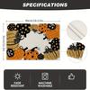 Eerie Pumpkin Designs Table Mats Halloween Pumpkin Table Runner Portable Placemat for a Eerie Dining Experience