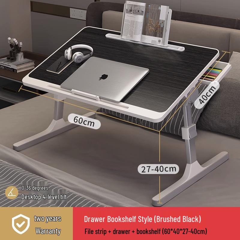 Adjustable Bedside Table: Folding Computer Desk for Student Dorms, Bedrooms, or Home Study