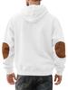 Men's Trendy Loose Hooded Jacquard Sweatshirt - Casual Long Sleeve Fashion Sportswear