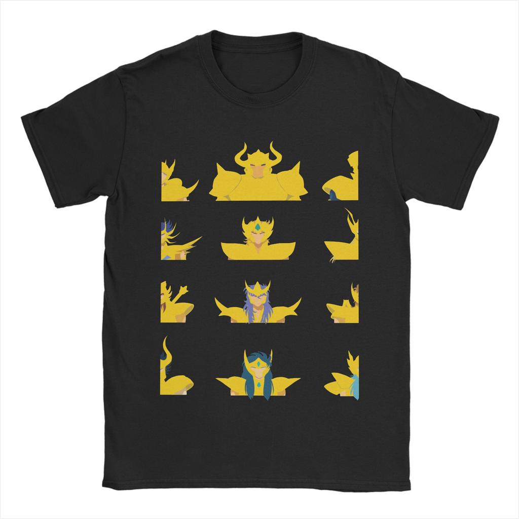 Knights Of The Zodiac Unisex Unisex T Shirts Anime Vintage Tee Shirt Short Sleeve Crewneck Tshirt Cotton Graphic Clothes