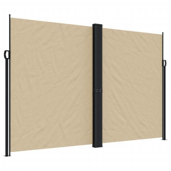 VidaXL Auvent latéral rétractable beige 220x1200 cm 4004870