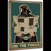 Carastora Vintage Metal Tin Funny Sarcastic Party Wall Art Retro Bathroom Decor Use The Force Toilet Sign for Home Restroo 26T0104 26T0104