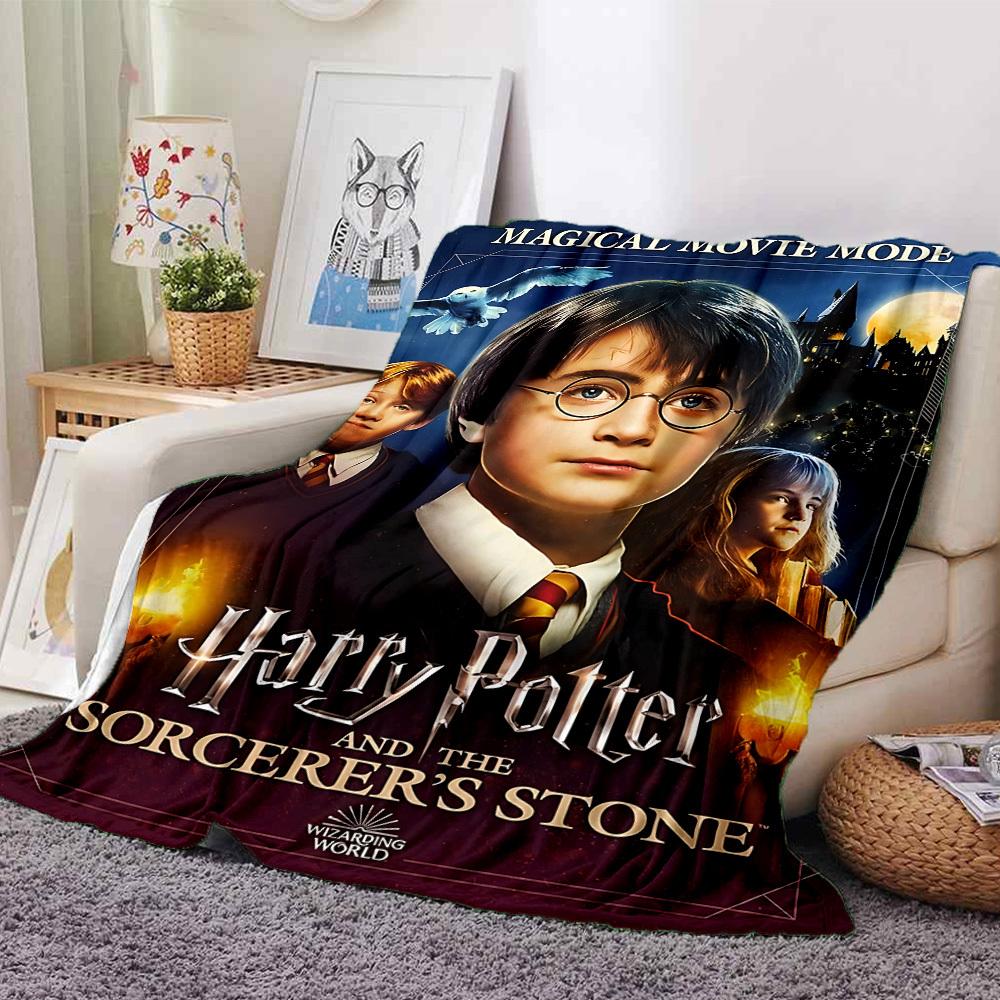 

1pc Harry Potter, Sorcerer s Stone Flannel Blanket Soft Warm Throw for Home, Office, Travel, All-Season Cozy Bedding GiftL1041 80cmx120cm(31inx47in)