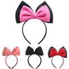 Childrens Hairband With Handmade Black Butterfly Knot For Party And Performance