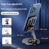 Premium All-Metal Rotating Phone & Tablet Stand: Portable, Foldable, Universal for Desktop Use and Ideal for Live Streaming & Watching Dramas